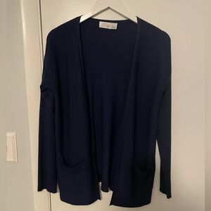 Time and Tru Navy Blue Woman’s Cardigan with Pockets